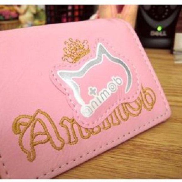 NEW Cute Animob Cat head logo Small Wallet - Picture 5 of 8